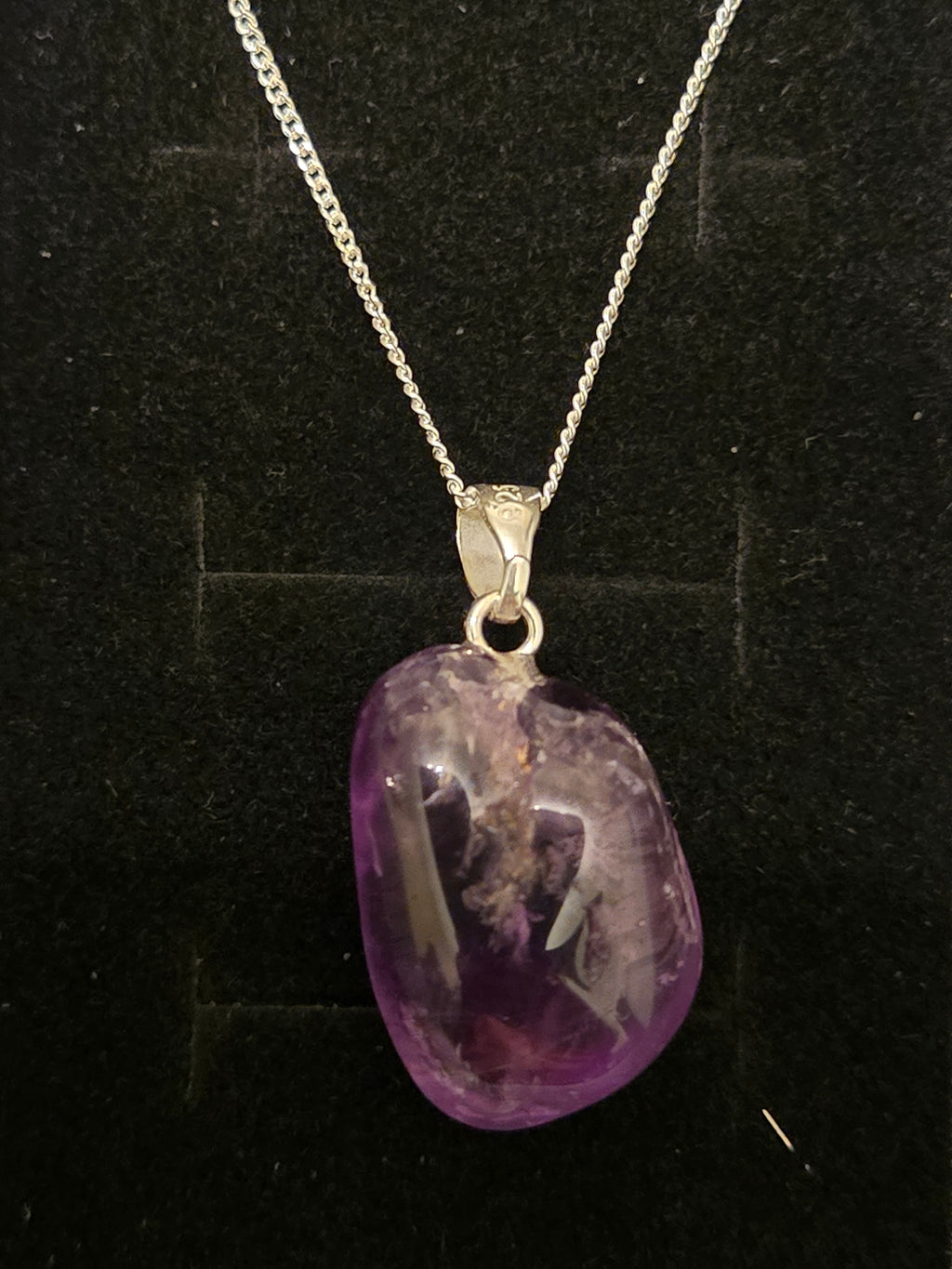 Amethyst Pendant on 925 silver chain.