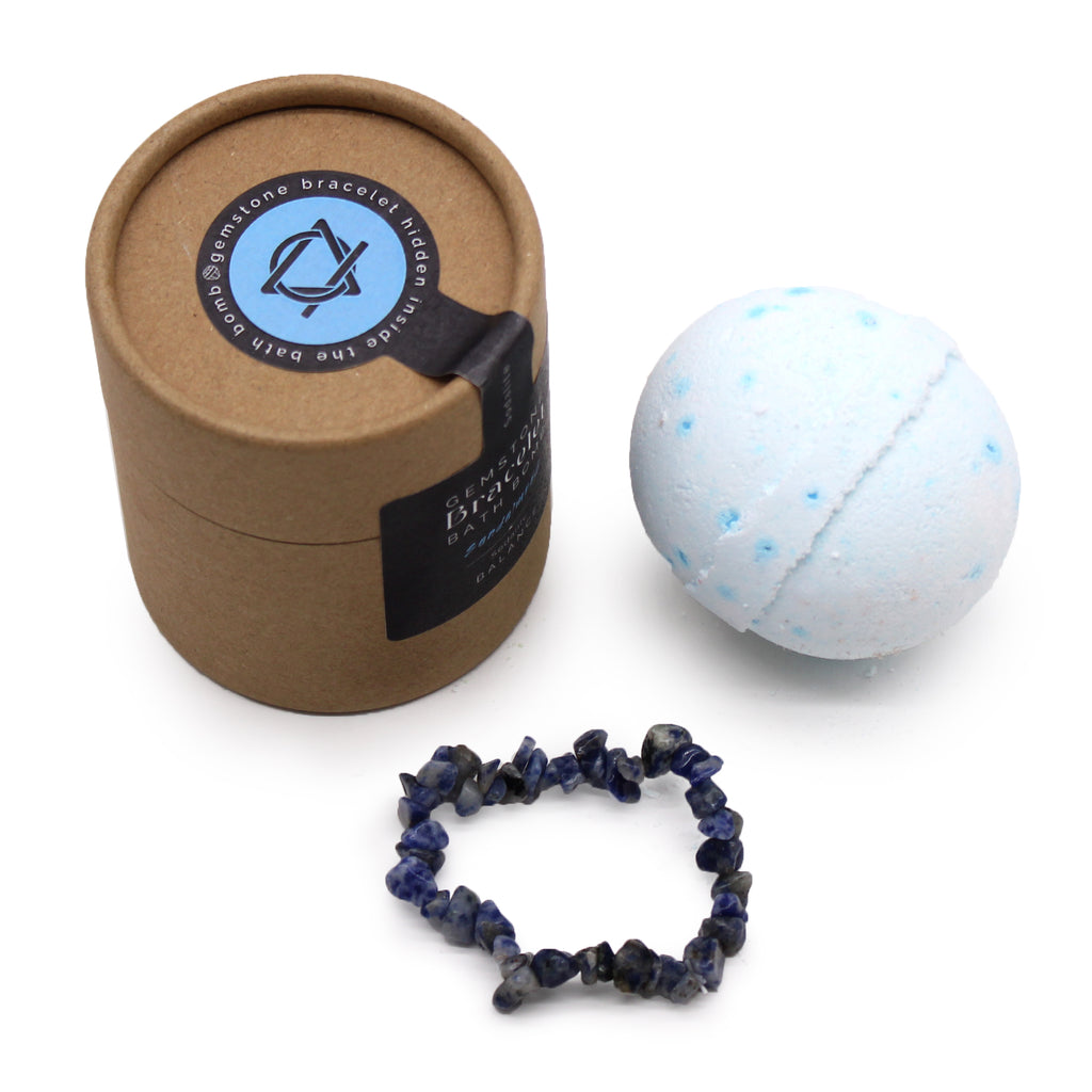 Sodalite Gemstone Bracelets Bath Bomb