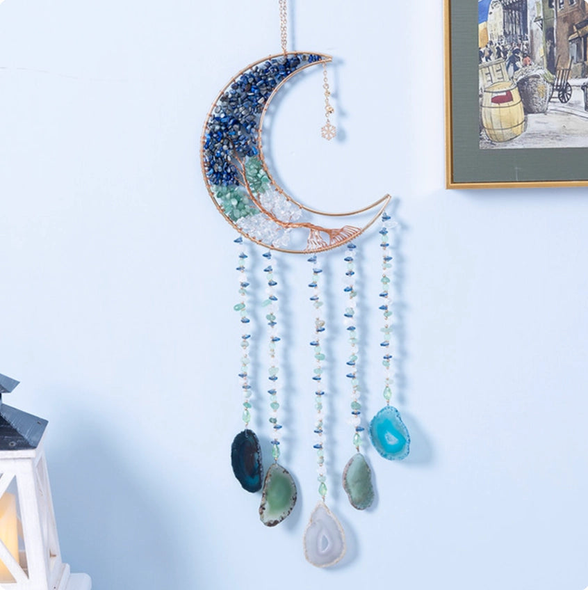 60cm Crystal Tree of Life Moon Dreamcatcher