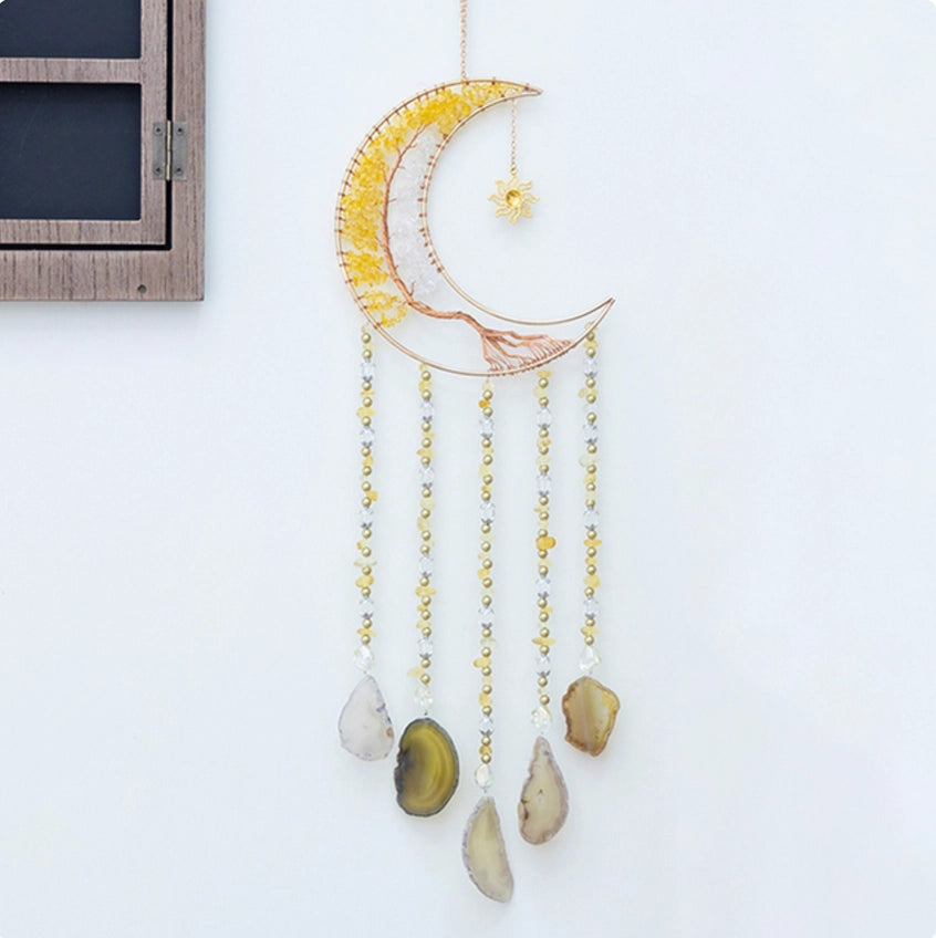 60cm Crystal Tree of Life Moon Dreamcatcher