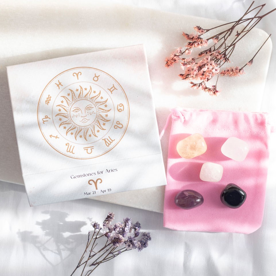 Aries Crystal Tumble stone Set.