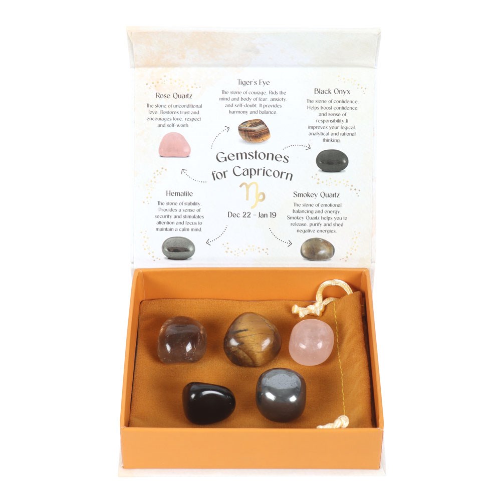 Capricorn Crystal Tumble stone Set