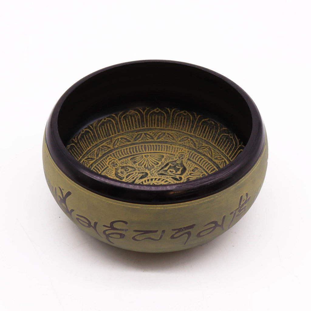 Earth Power Singing Bowl - Mantra Five Buddha - 16cm