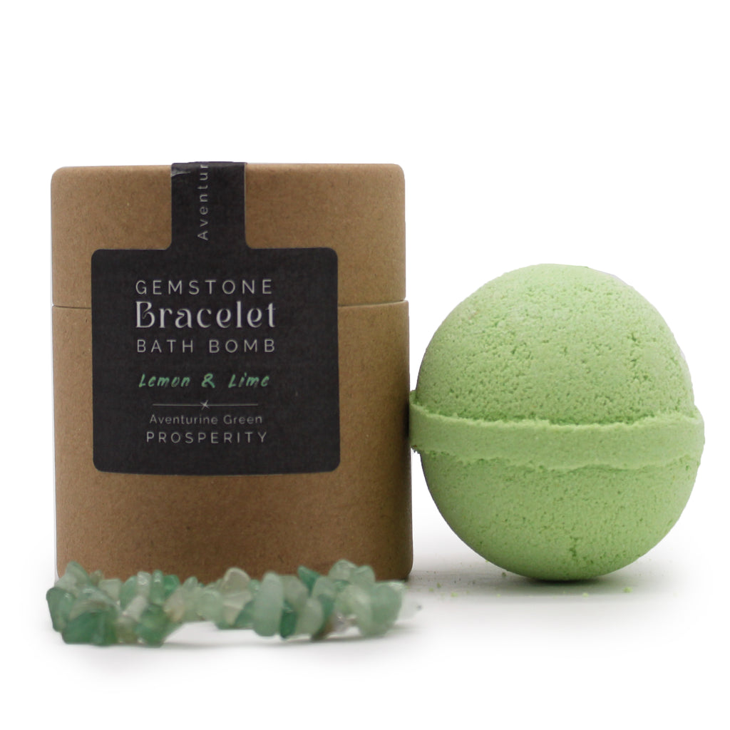 Green Aventurine Gemstone Bracelets Bath Bomb