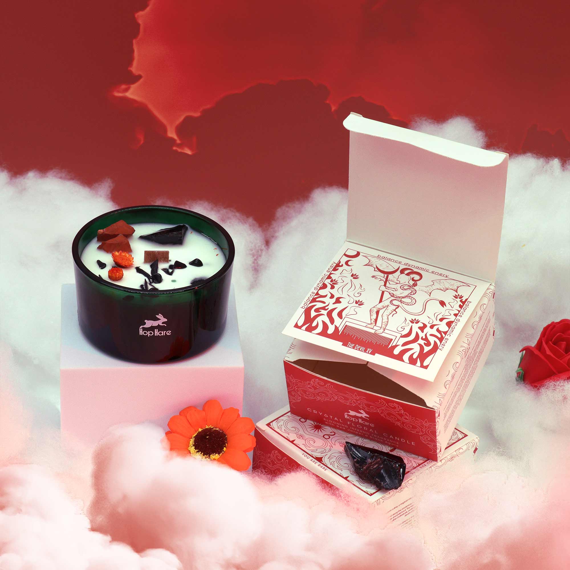 Hop Hare Crystal Magic Flower -  the DEVIL