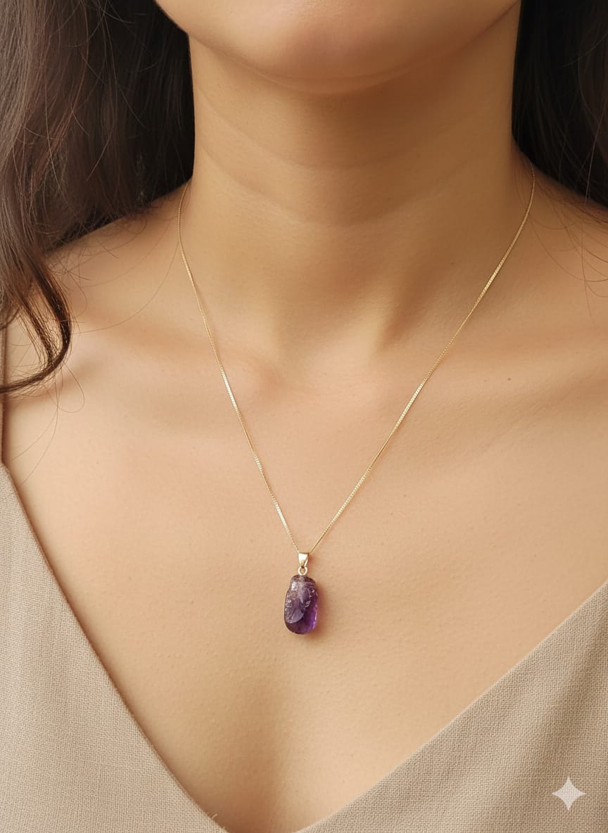 Amethyst Pendant on 925 silver chain.