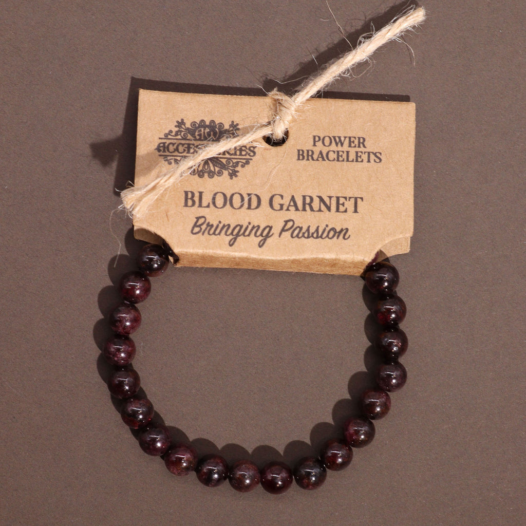 Power Bracelet - Blood Garnet - Bringing Passion