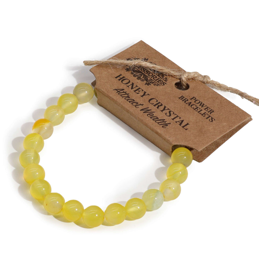Power Bracelet - Honey Crystal - Attract Wealth