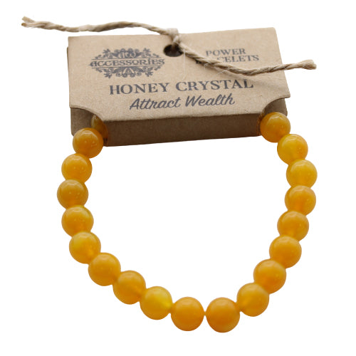 Power Bracelet - Honey Crystal - Attract Wealth