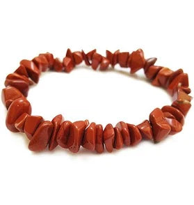 Red Jasper chip Crystal bracelet.