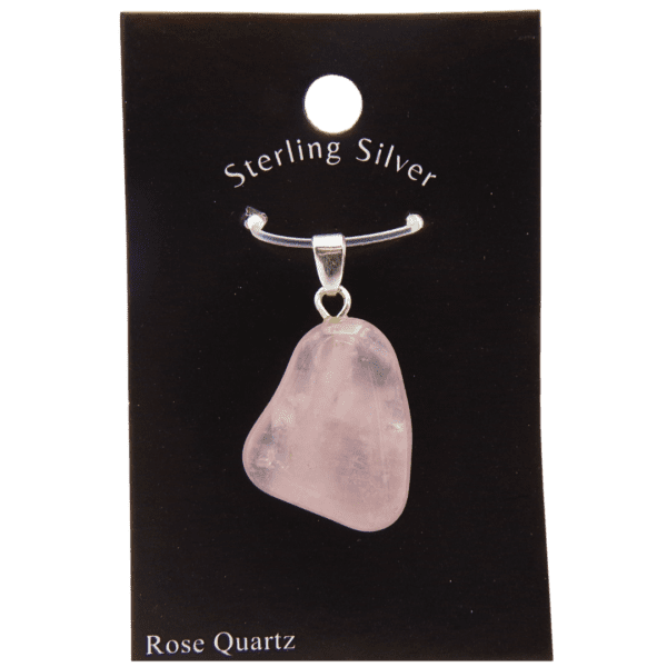 Rose Quartz Pendant with 925 silver chain