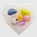 Selenite Heart Bowl Healing Tumble Set (10cm)