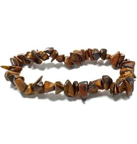 Tigers Eye Chip Crystal Bracelet