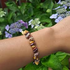 Tigers Eye Chip Crystal Bracelet