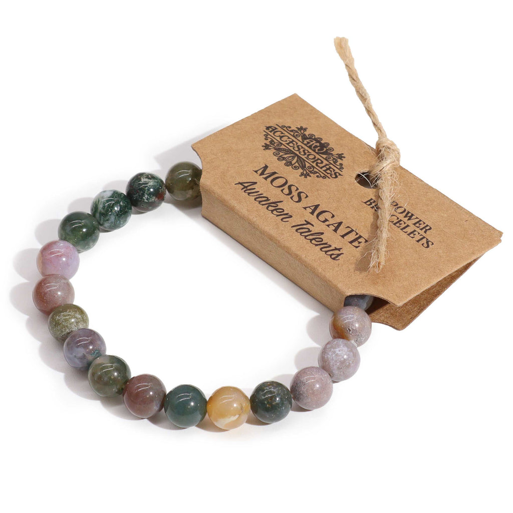 Power Bracelet - Moss Agate - Awaken Talents