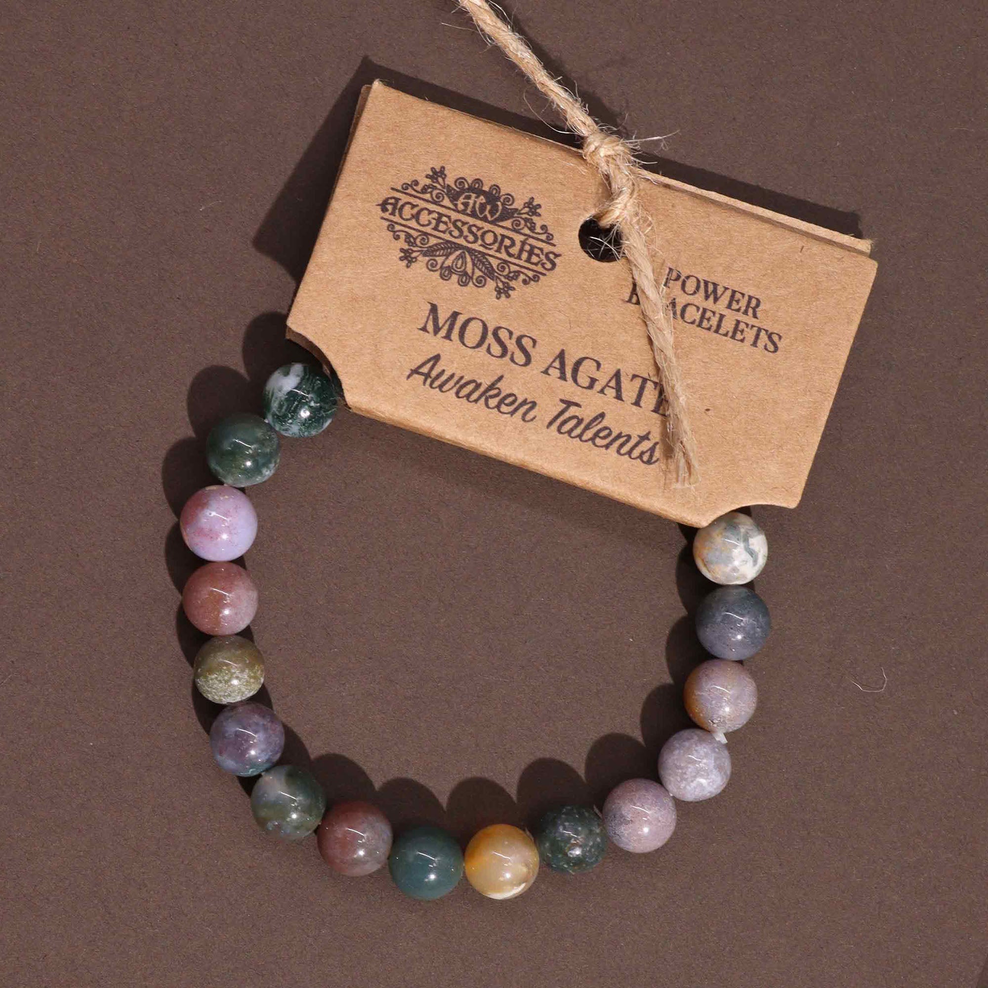 Power Bracelet - Moss Agate - Awaken Talents