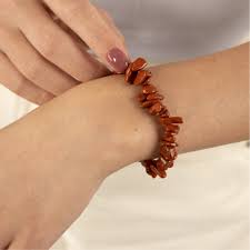 Red Jasper chip Crystal bracelet.