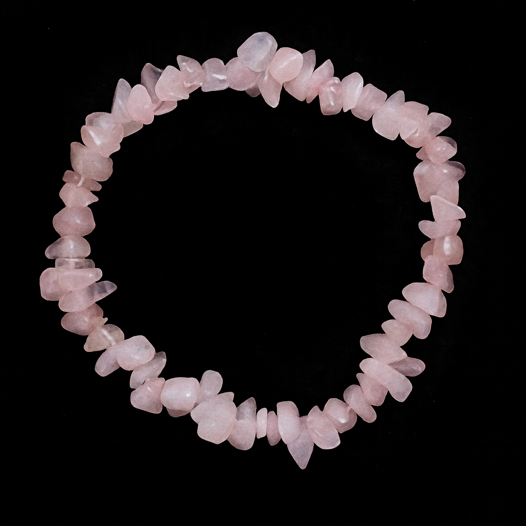 Rose Quartz chip Crystal Bracelet.