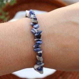 Sodalite Chip Crystal Bracelet